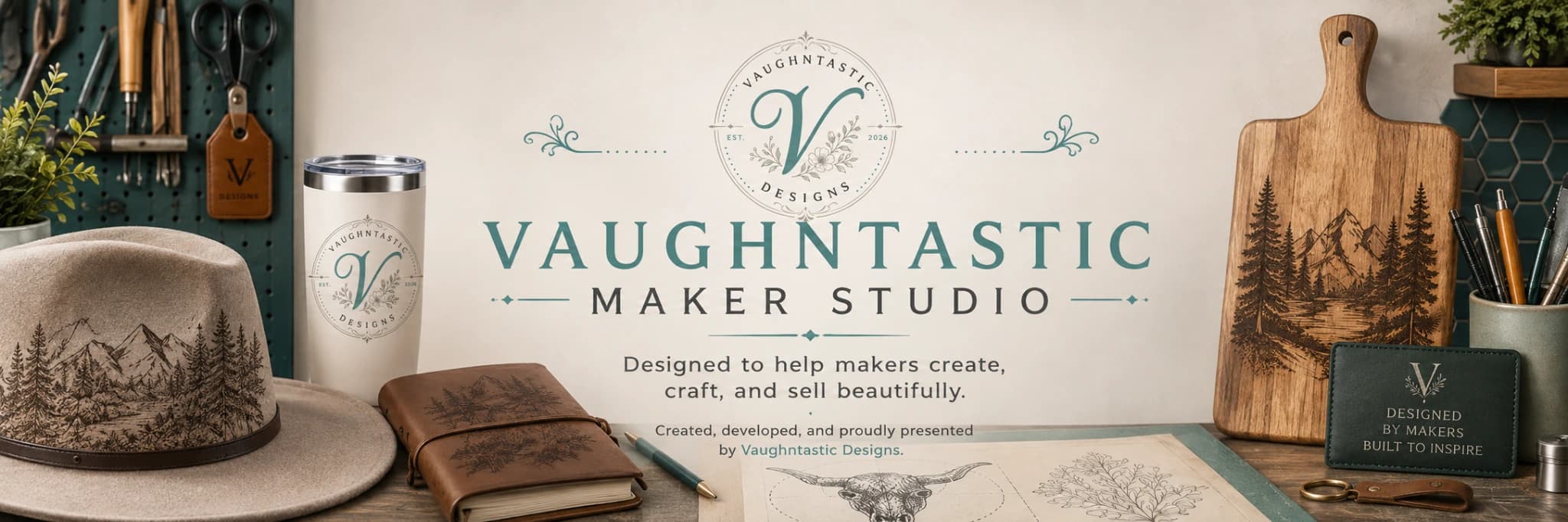Vaughntastic Maker Studio — designed to help makers create, craft, and sell beautifully